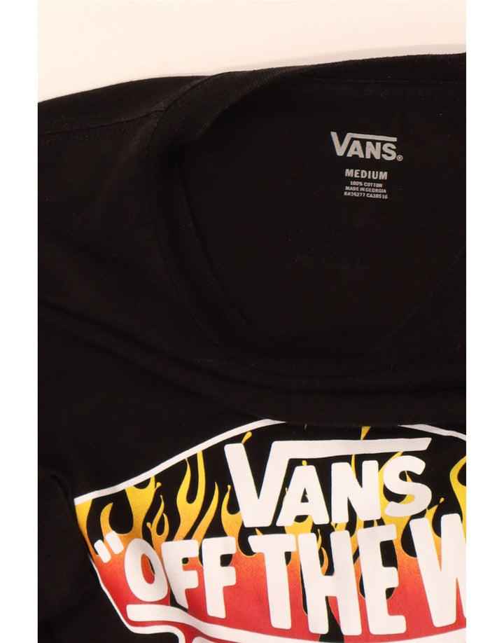 Vans - Camiseta gráfica para hombre, talla mediana, algodón negro