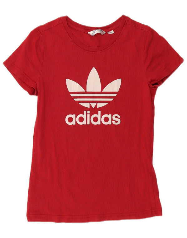 ADIDAS Camiseta gráfica para mujer Top IT 38 Small Red Cotton