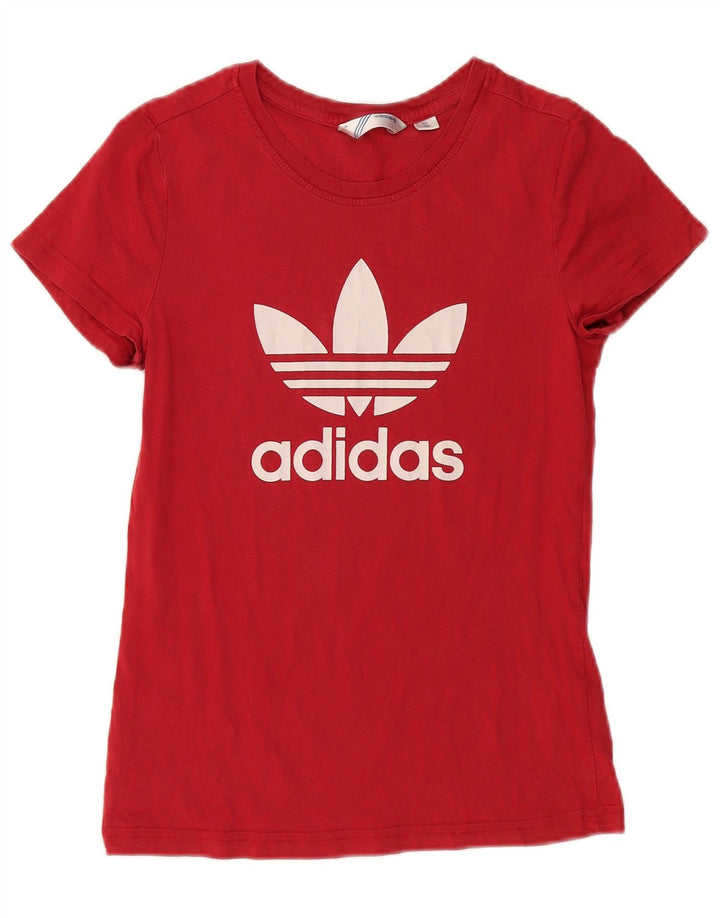 ADIDAS Camiseta gráfica para mujer Top IT 38 Small Red Cotton