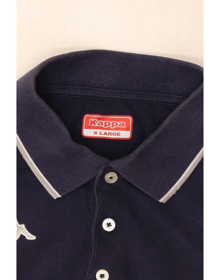 Kappa Polo Hombre XL Azul Marino Rayas