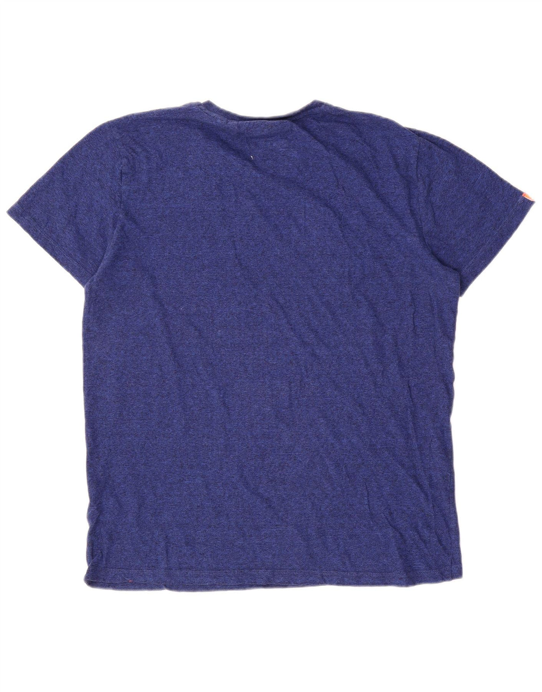 Superdry Camiseta para hombre Top Medium de algodón moteado en azul marino