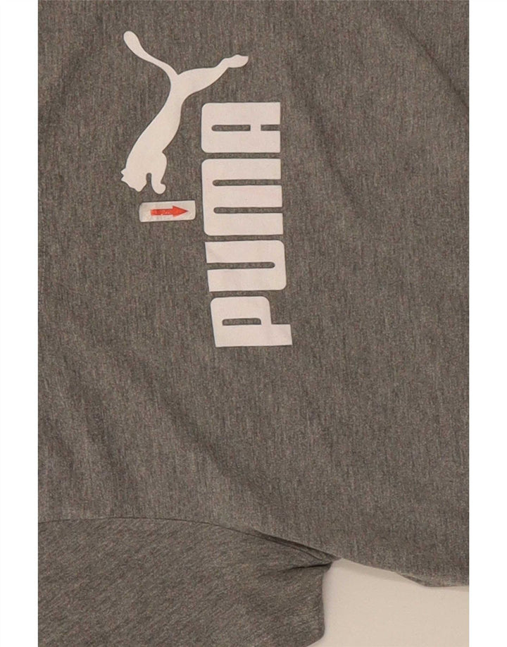 Puma - Camiseta gráfica para mujer (talla 40), color gris medio