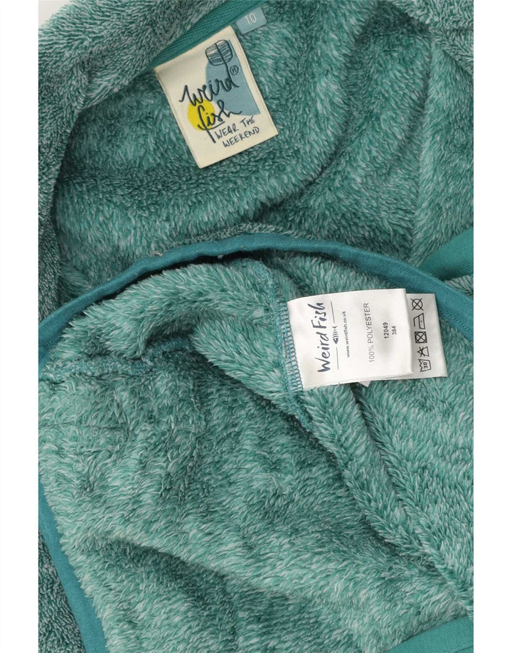 Weird Fish Chaqueta polar para mujer UK 10 Small Verde Poliéster