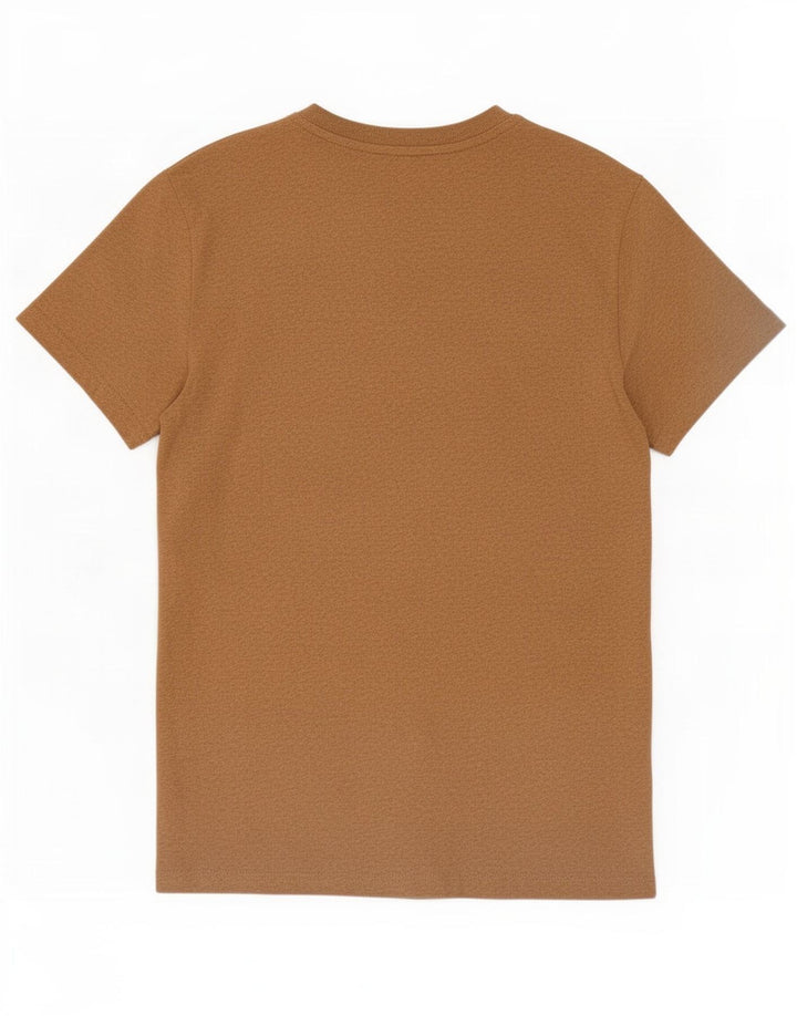 Superdry Hombre Camiseta Top Grande Algodón Beige