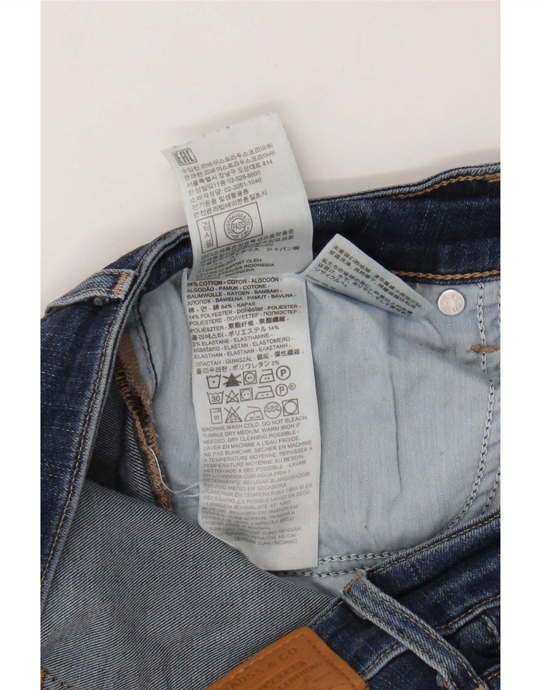 Vaqueros Levi's 712 Slim para mujer W28 L30 Algodón azul marino