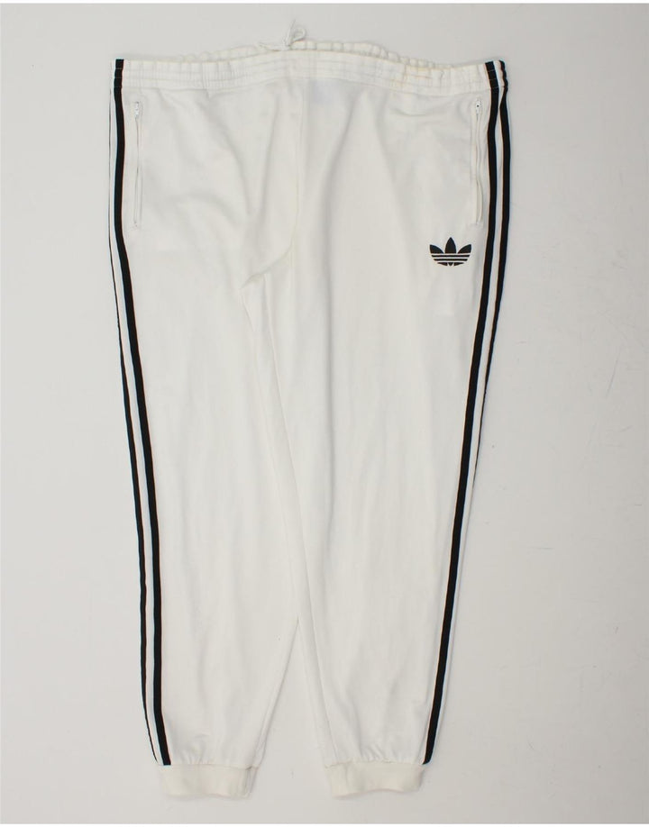 ADIDAS Pantalón Chándal Hombre Joggers XL Blanco Poliéster