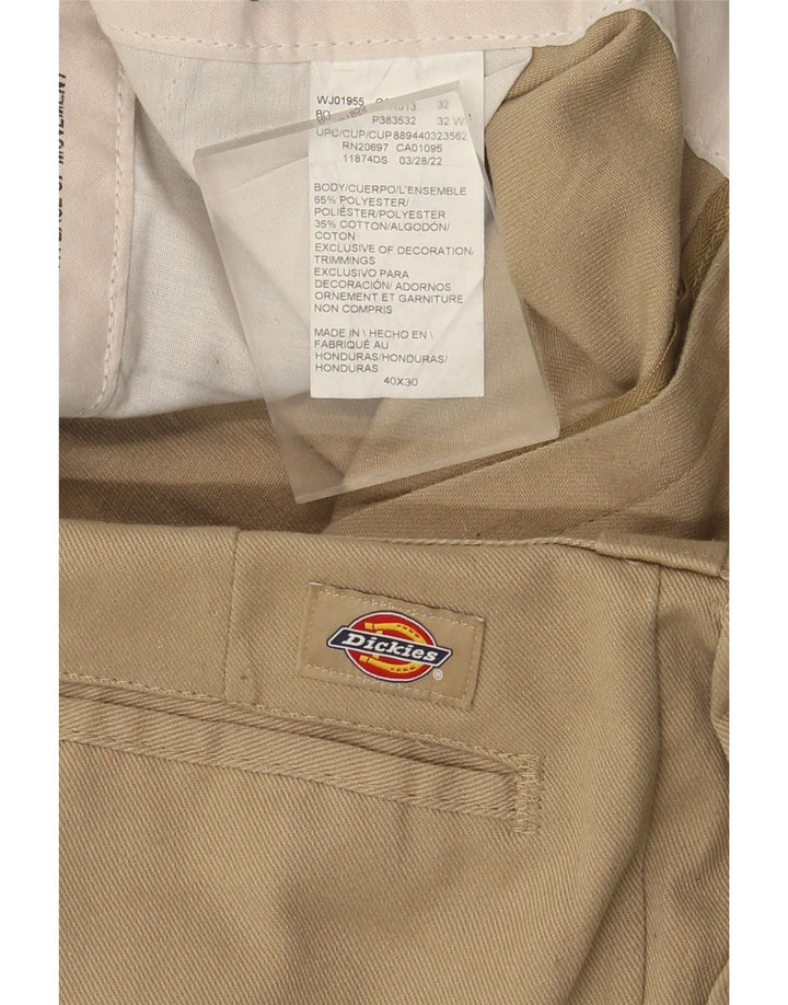 Dickies Pantalón chino recto para hombre W40 L30 Poliéster beige