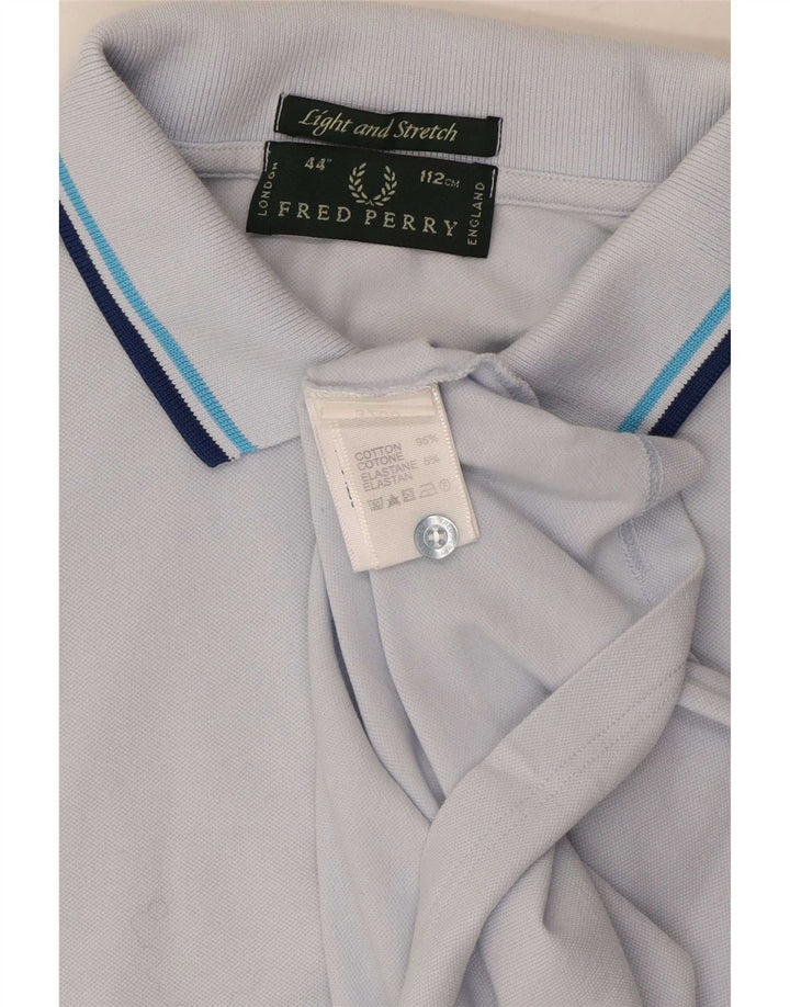 Polo Fred Perry Hombre De Algodón A Rayas Azul Medio