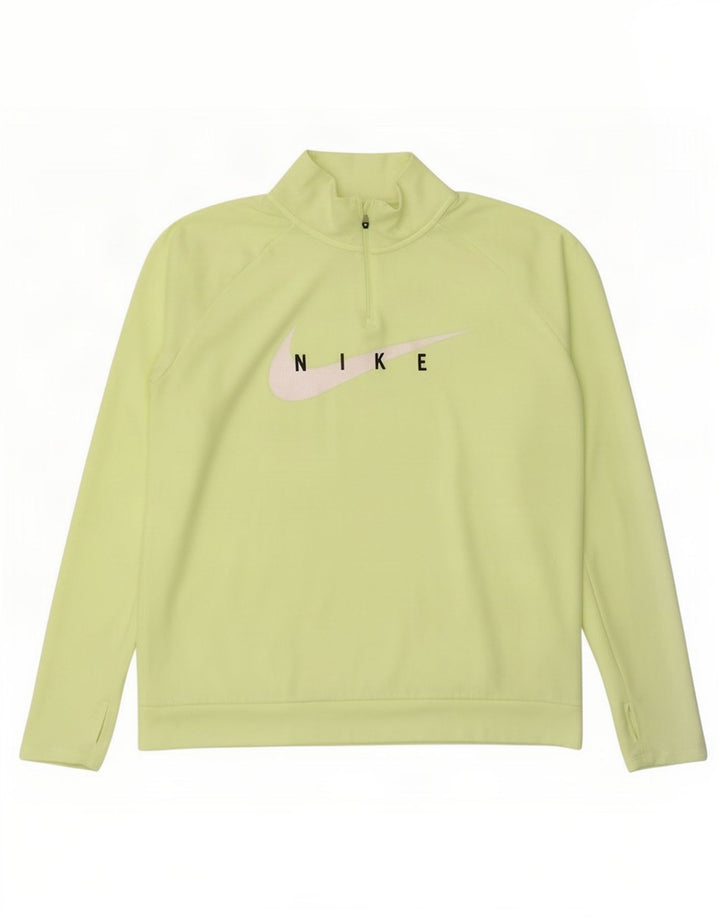 Camiseta Nike Hombre Manga Larga Poliéster Verde Grande