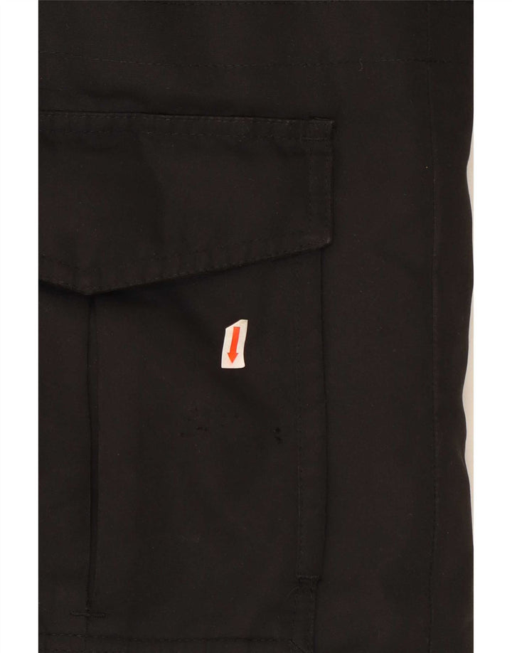 Hollister Chaqueta de esquí con capucha para hombre UK 36 Small Poliéster negro