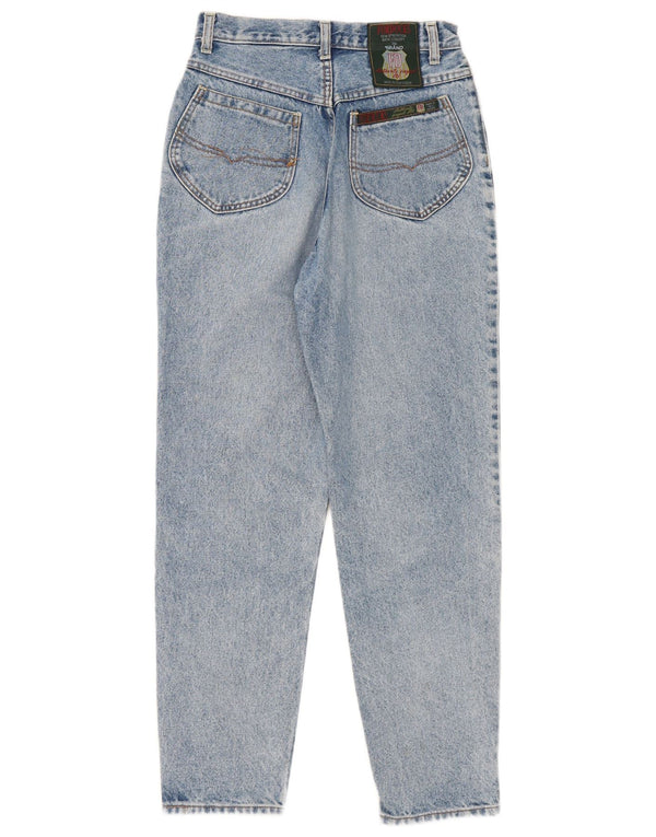 Fordocks Jeans cónicos de cintura alta para mujer IT 42 Medium W26 L27 Algodón azul
