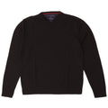 Tommy Hilfiger Jersey con Cuello en V para Hombre XL Lana Negra