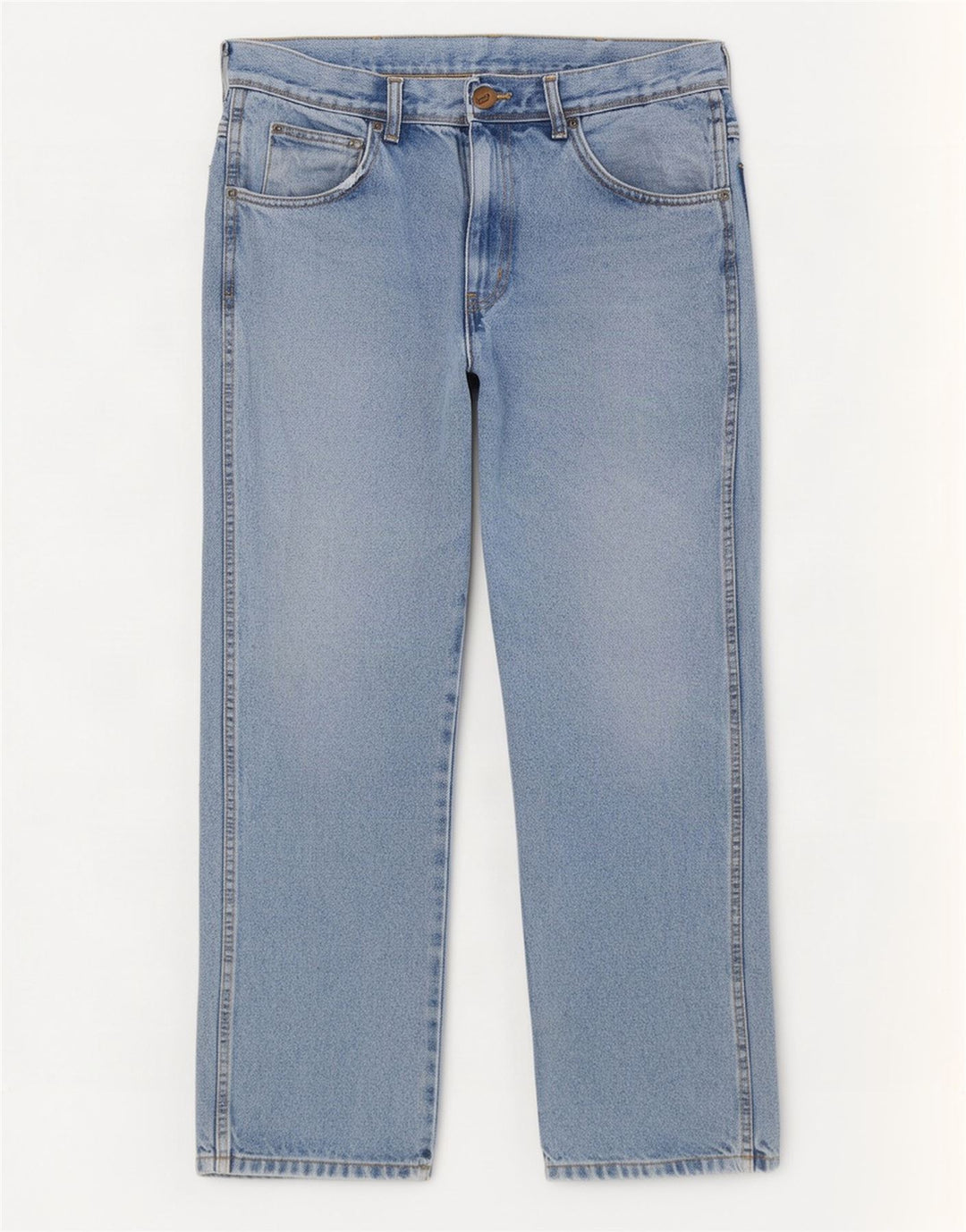 Wrangler Vaqueros rectos de corte regular para hombre W32 L30 Algodón azul