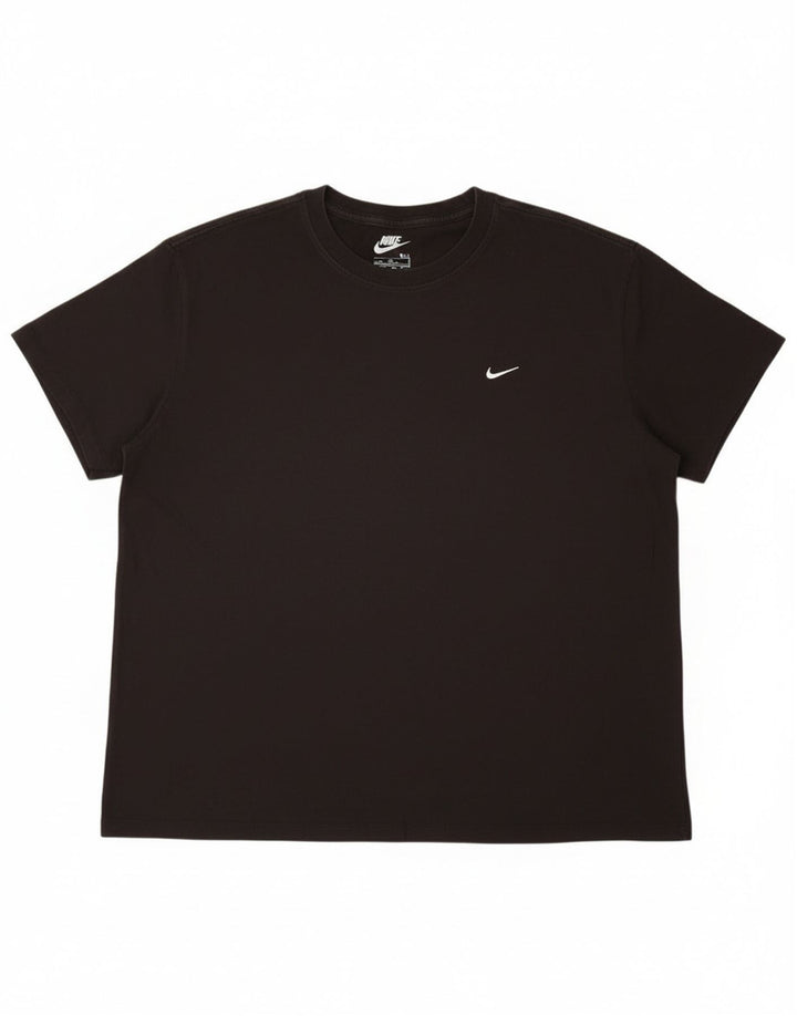 Nike Camiseta holgada para hombre XL Algodón negro