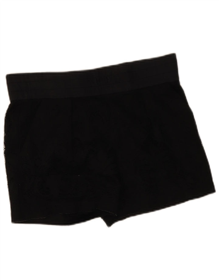 Zara Mujer Hot Pants Mediano W30 Negro