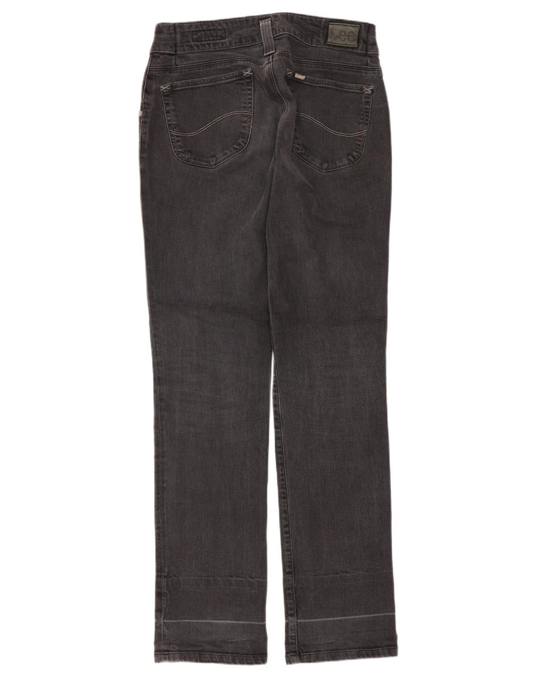 Lee Vaqueros Rectos Leola para Mujer W30 L33 Algodón Negro