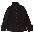 Zara Mujer Chaqueta Militar ES 40 XL Poliéster Negro