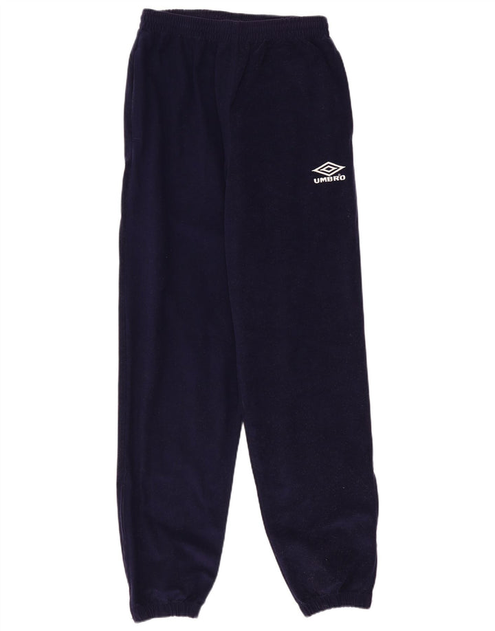 UMBRO Hombre Pantalones De Chándal De Terciopelo Joggers Medium Azul Marino