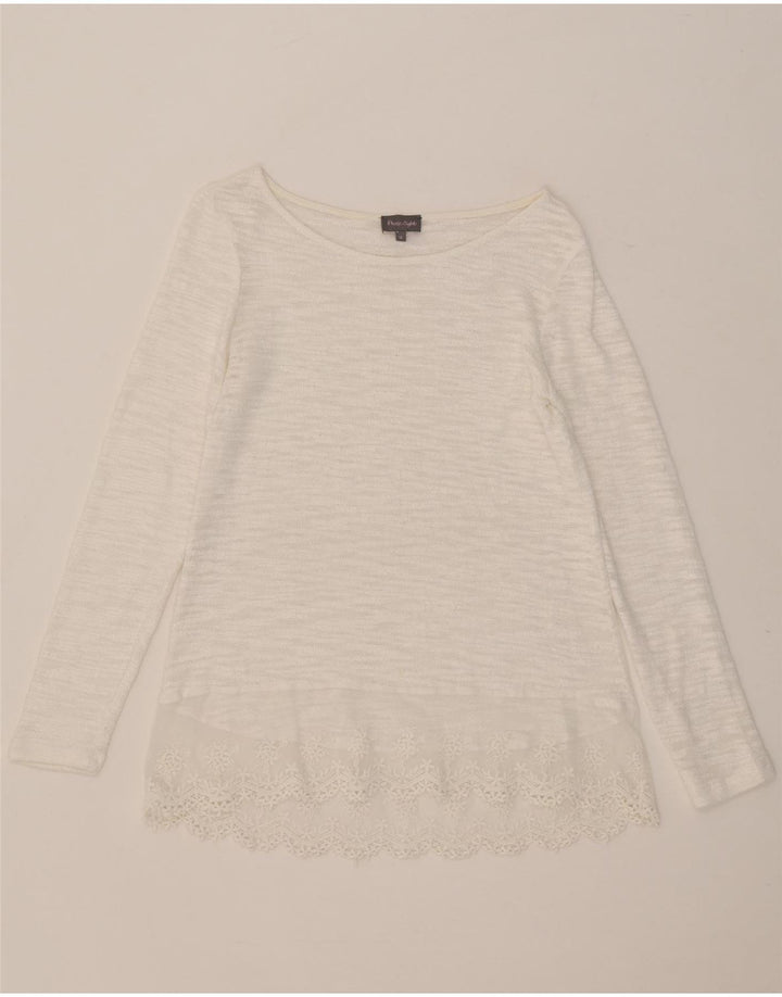 PHASE EIGHT Top para mujer de manga larga UK 40 Medio Blanco Floral