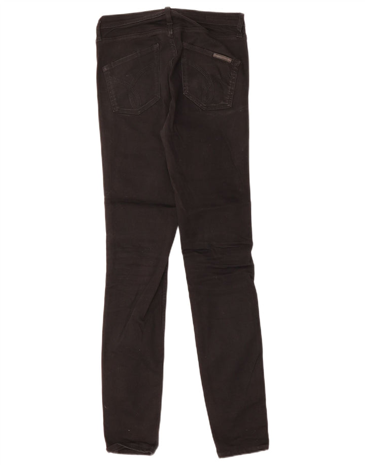 CALVIN KLEIN Vaqueros pitillo para mujer W26 L30 Negro