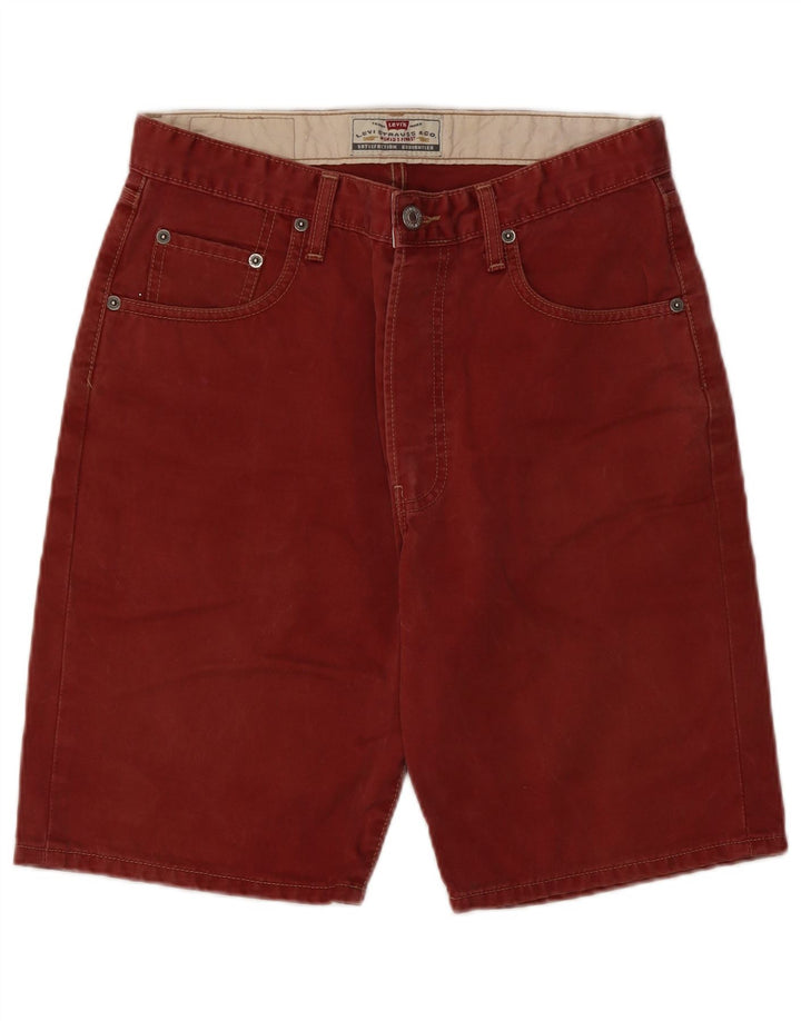 LEVI'S Mens 476 pantalones cortos de mezclilla W31 algodón rojo medio