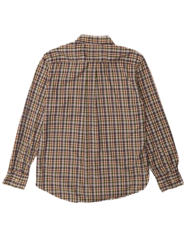 Tommy Hilfiger Camisa de franela de corte slim con cuadros grandes multicolores para hombre