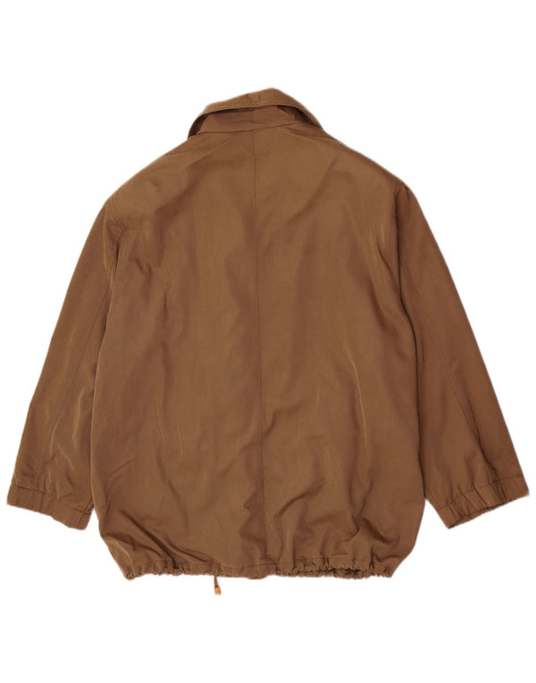 Vintage mujer 3/4 manga chaqueta utilitaria Reino Unido 18 XL Beige Viscosa