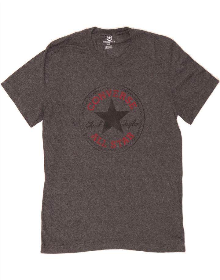 CONVERSE Mens Graphic T-Shirt Top Small Grey Cotton Vintage Converse and Second-Hand Converse from Messina Hembry 