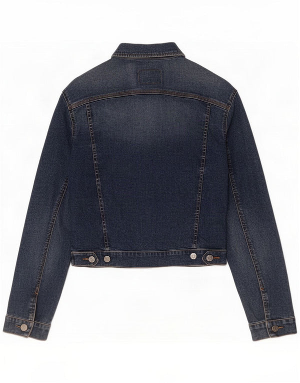 Rifle Chaqueta vaquera corta para mujer UK 18 XL Algodón azul marino