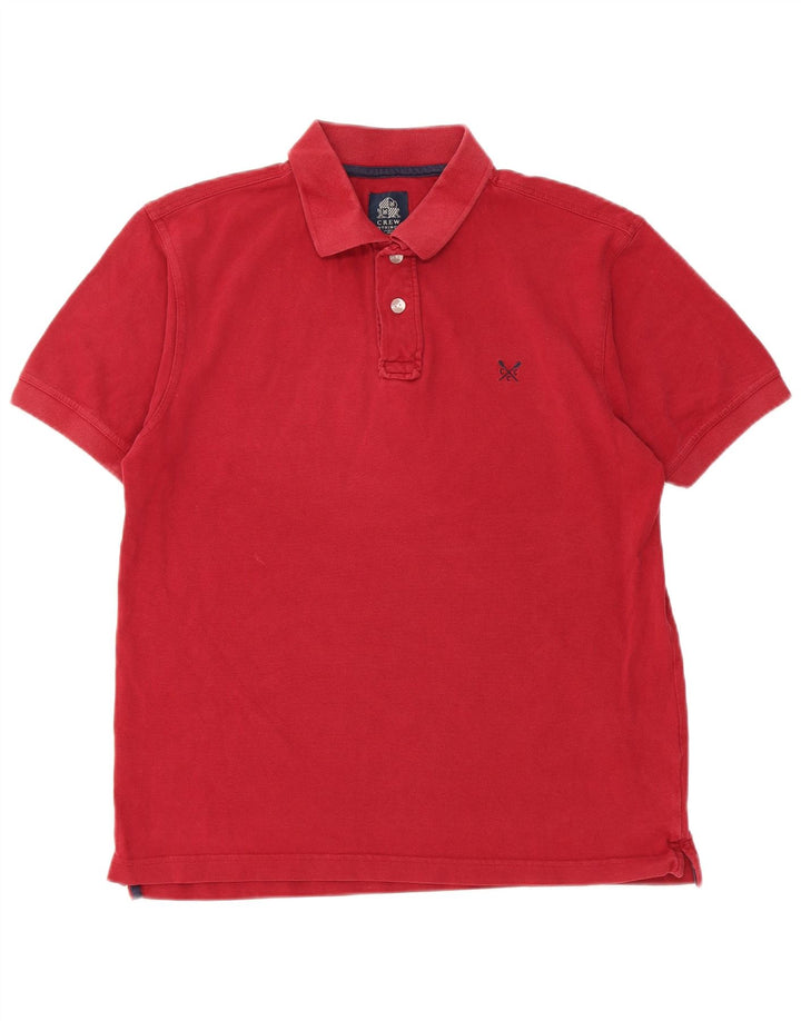 Crew Clothing Polo para hombre Algodón rojo medio