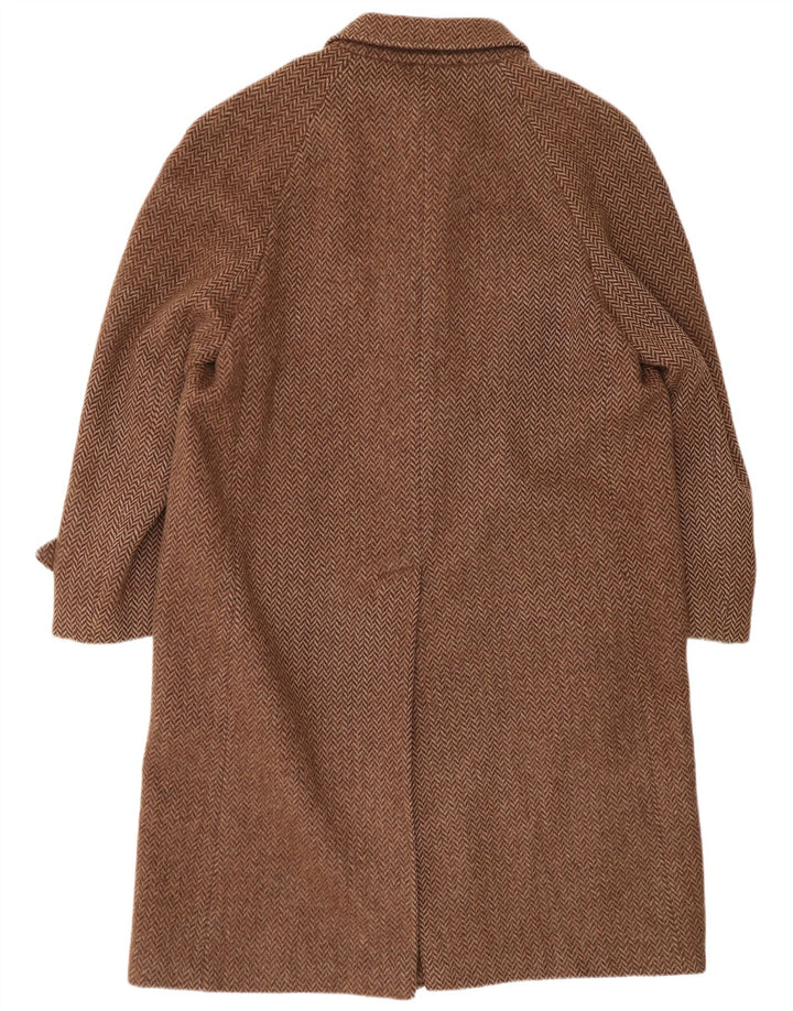 Abrigo Facis para hombre UK 40 Large Brown Herringbone