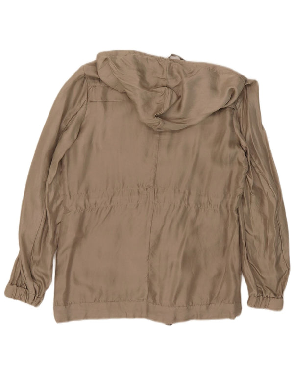 Guess By Marciano Chaqueta utilitaria con capucha para mujer IT 40 Small Beige Silk
