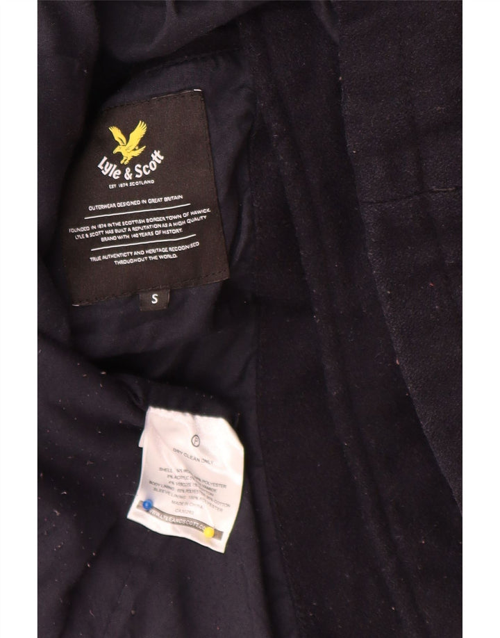 Lyle & Scott Chaquetón para hombre UK 36 Small Azul marino Acrílico