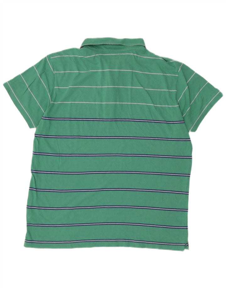 MARLBORO CLASSICS Polo para hombre 2XL Algodón a rayas verde