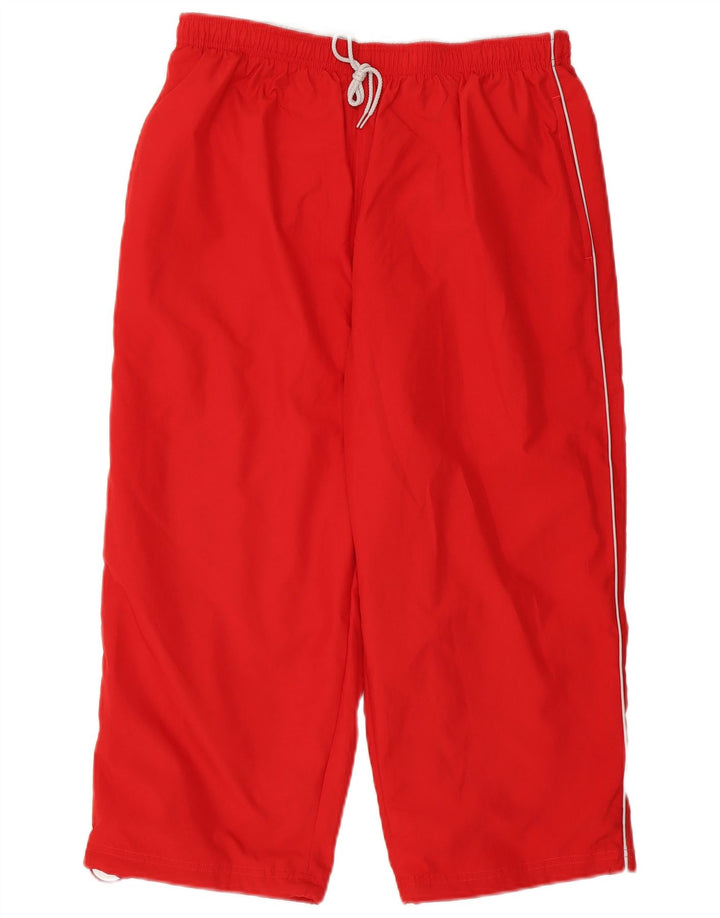 Reebok Mens Capri Chándal Pantalones Grande Rojo