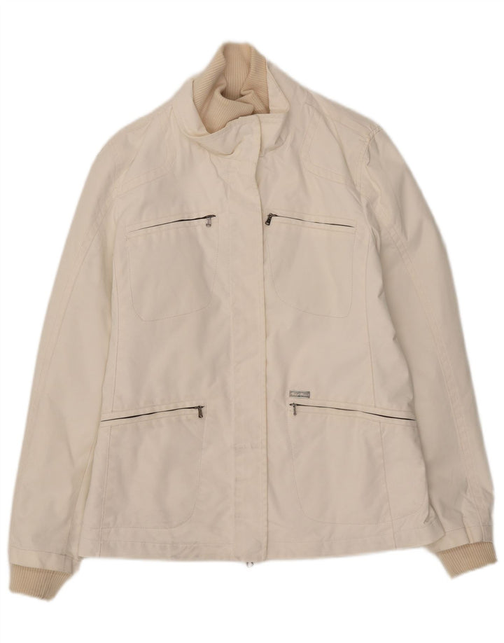 Conte of Florence Chaqueta utilitaria para mujer IT 42 Medium White Nylon