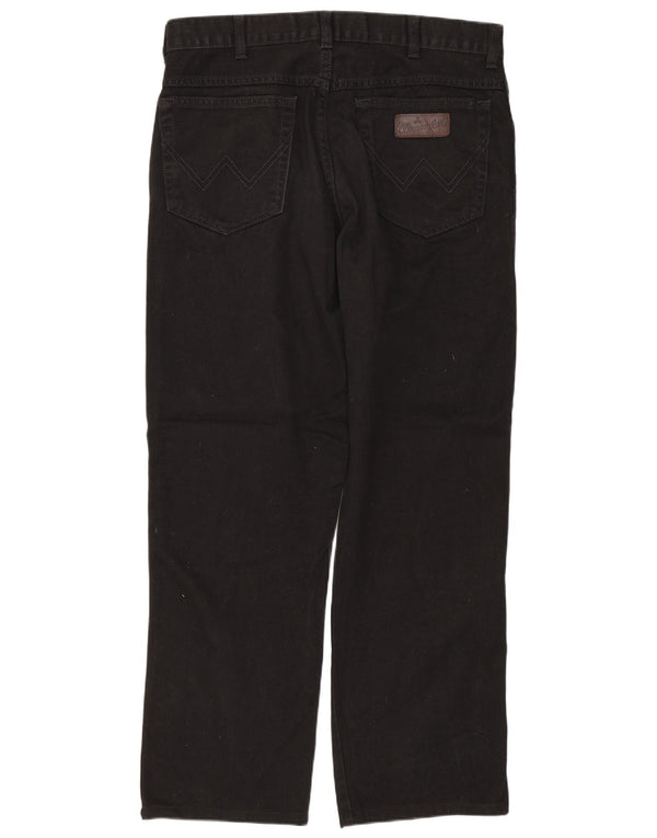 WRANGLER Vaqueros rectos Texas para hombre W34 L28 Algodón negro