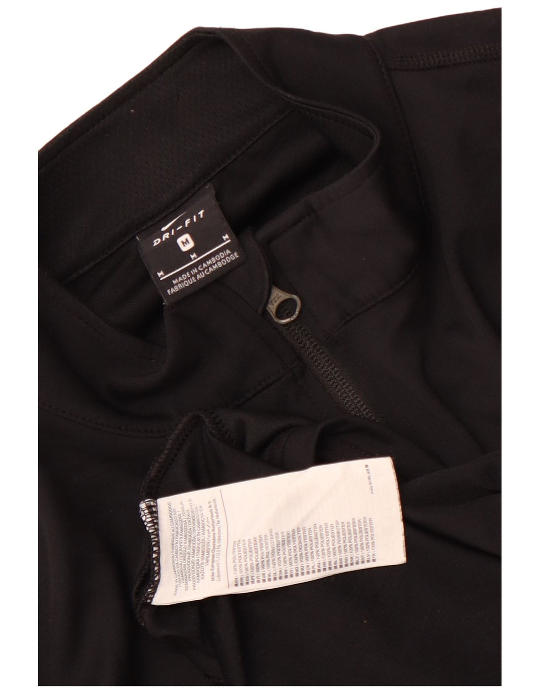 Nike Dri Fit Chándal Top Chaqueta para Hombre Poliéster Negro Mediano