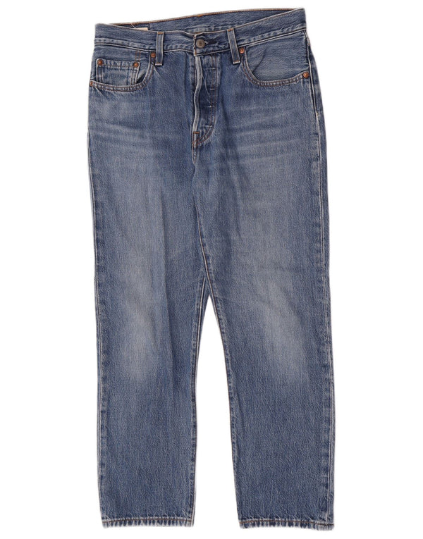 Vaqueros Levi's Mujer 501 Crop Rectos W28 L26 Algodón Azul