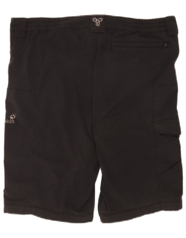 Jack Wolfskin Shorts Cargo para Mujer UK 12/14 Medium W34 Negro