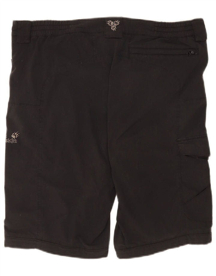 Jack Wolfskin Shorts Cargo para Mujer UK 12/14 Medium W34 Negro