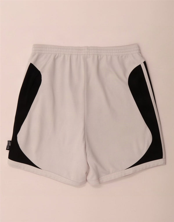 Adidas Mens Climalite Sport Shorts Grande Blanco Colorblock Poliéster