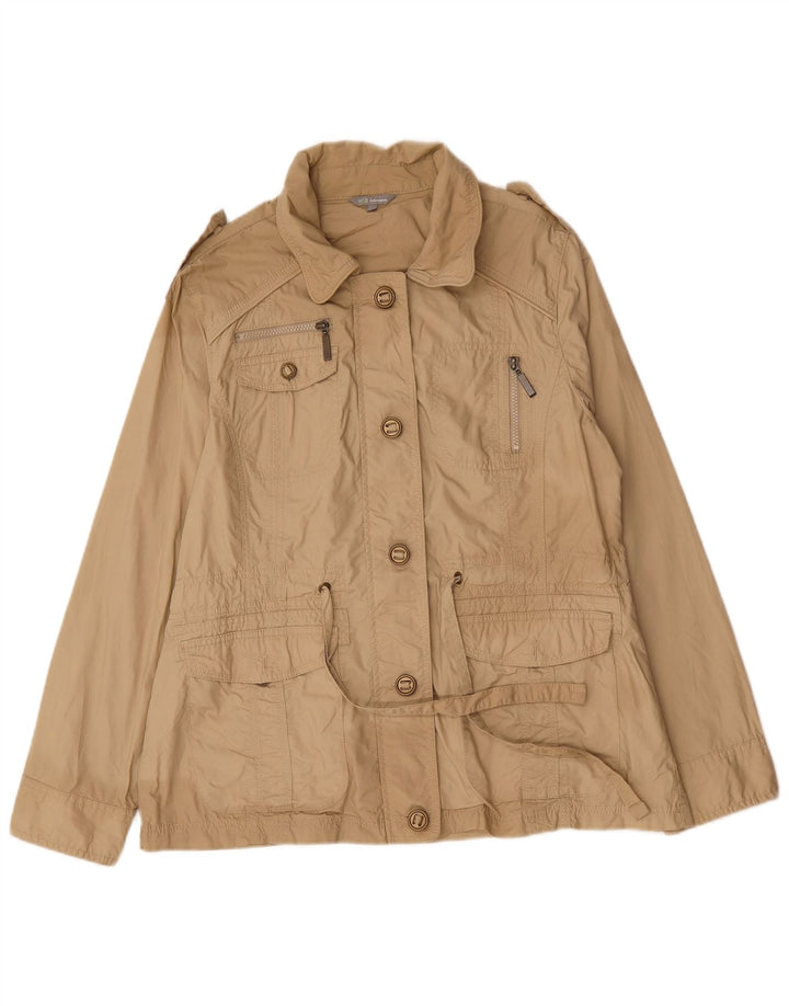 Marks & Spencer Chaqueta militar utilitaria para mujer Reino Unido 46 Grande Algodón beige