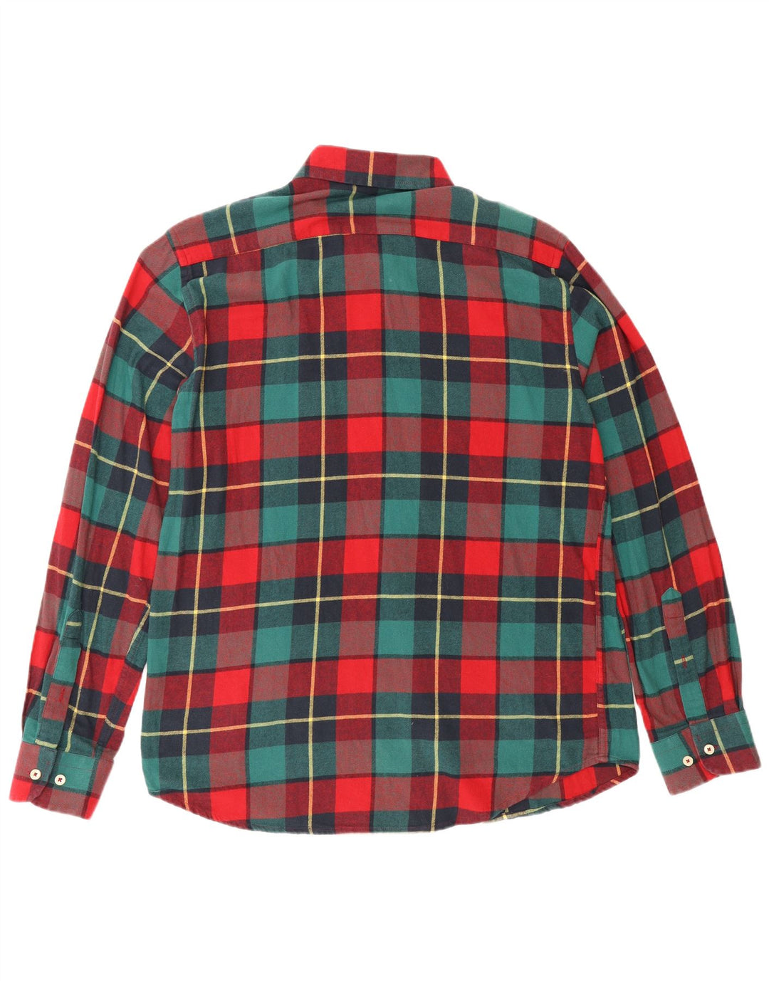 Camisa Carrera Hombre Grande Cuadros Multicolor Algodón