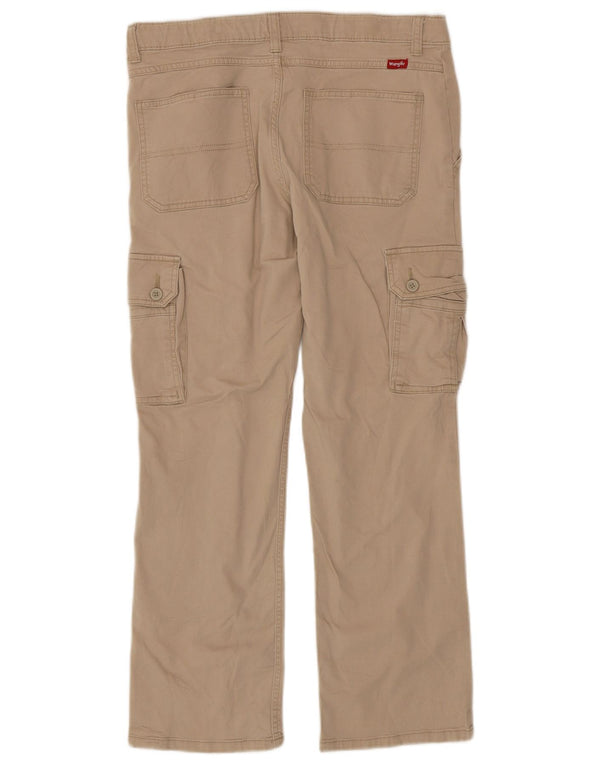 Wrangler Pantalones cargo rectos Husky para niños 15-16 años W32 L27 Beige