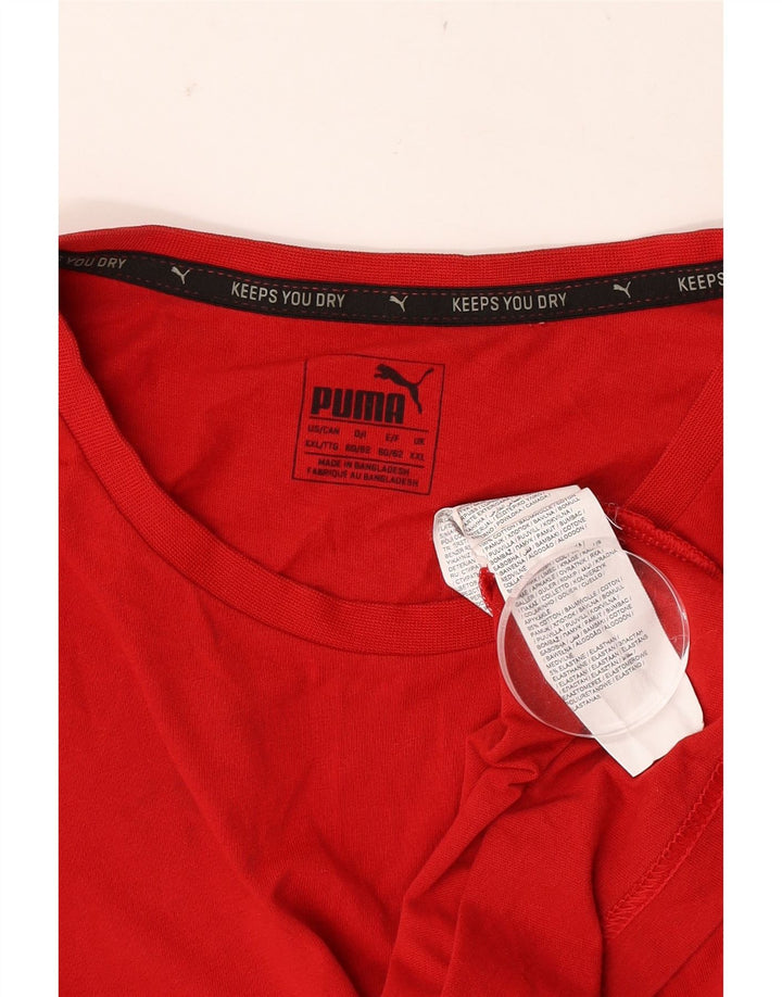 Camiseta Puma Hombre Top 2XL Algodón Rojo