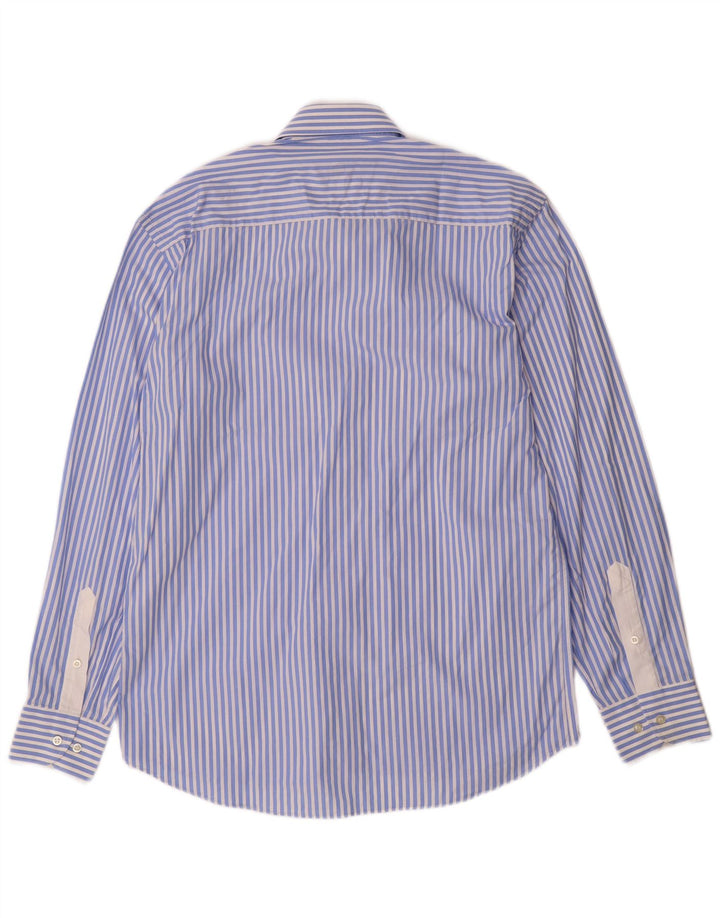 HARRY & SONS Camisa Hombre Talla 39 15 1/2 Algodón Rayas Azul Medio