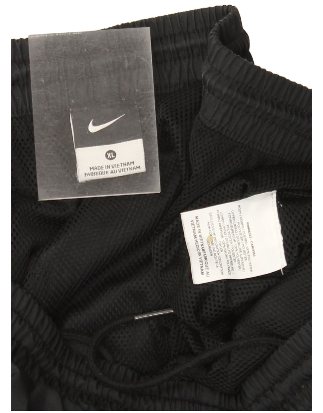 NIKE Pantalón de Chándal Hombre XL Negro Colorblock Poliéster