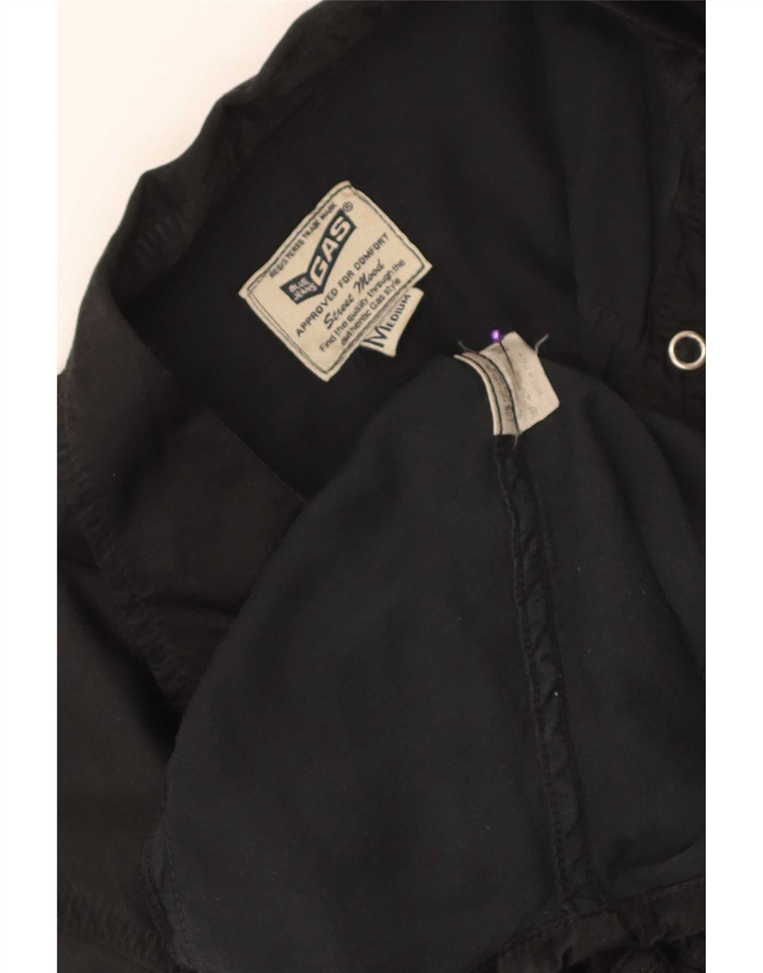 Camisa Gas Mujer UK 42 Medium Viscosa Negra