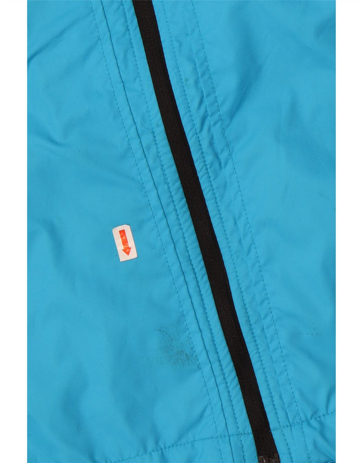 Asics Chaqueta de chándal para mujer UK 6 XS Azul Colorblock Poliéster